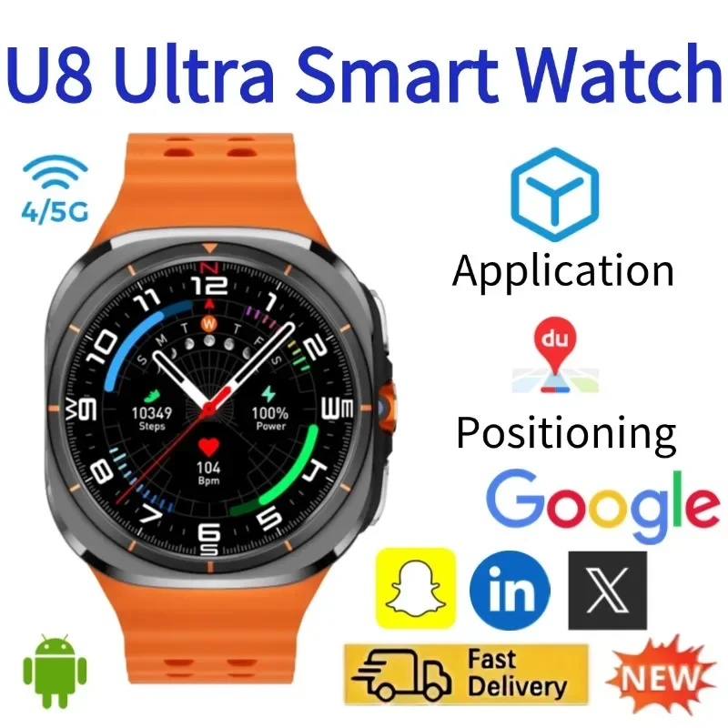 U8 Smartwatch 4G 5G, draaibare - Smartwatch Watches For Women With Gps recensie en prijs