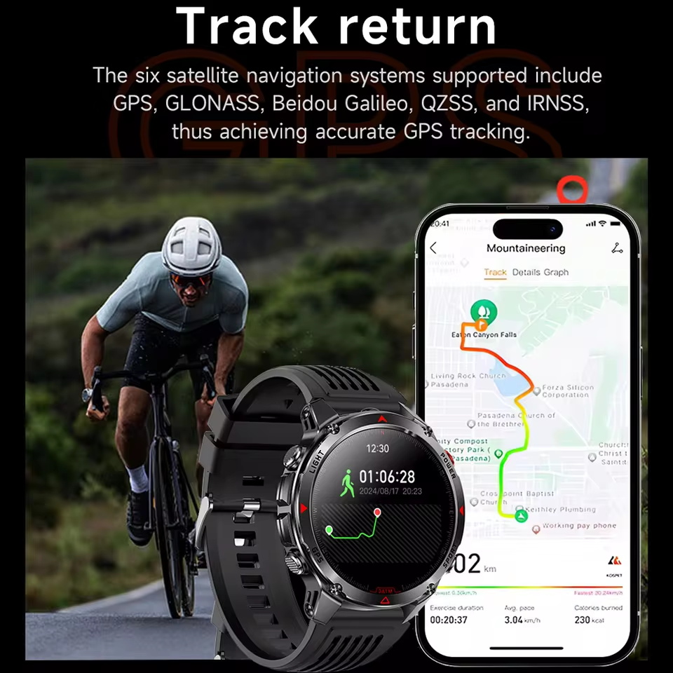 Militaire Outdoor GPS Position - Altimeter Compass Watch recensie en prijs