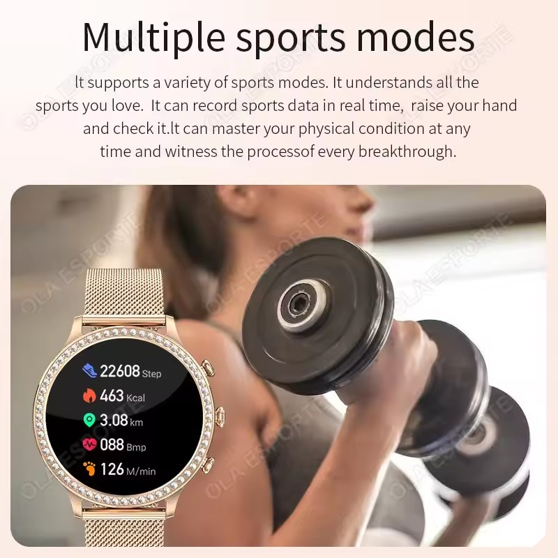 Elegante dames smartwatch met  - Smartwatch Watches For Girls recensie en prijs