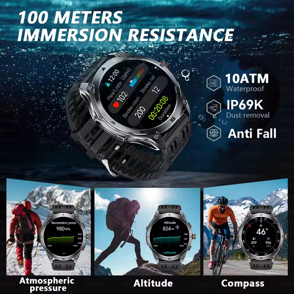 2025 Nieuw Buiten Militair GPS - Altimeter Compass Watch recensie en prijs
