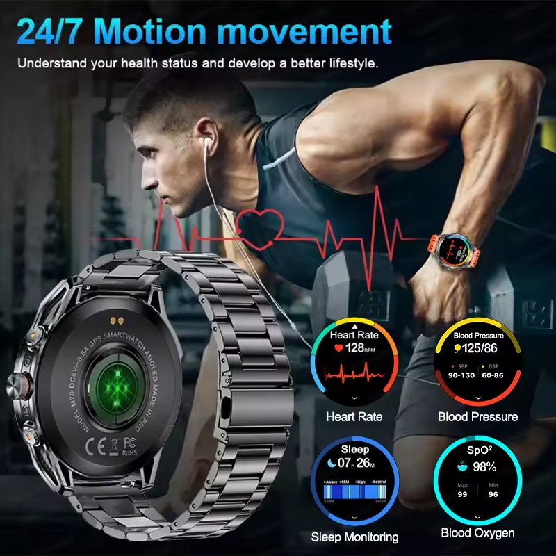 2025 Nieuw Buiten Militair GPS - Altimeter Compass Watch recensie en prijs